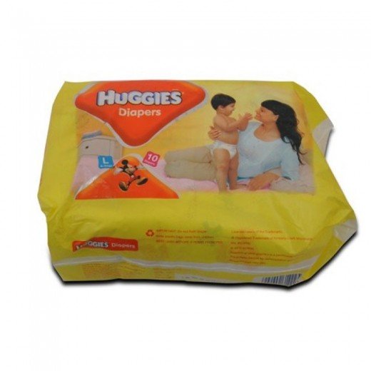 Huggies Diapers - Small (upto 7 kgs) - 10 pcs